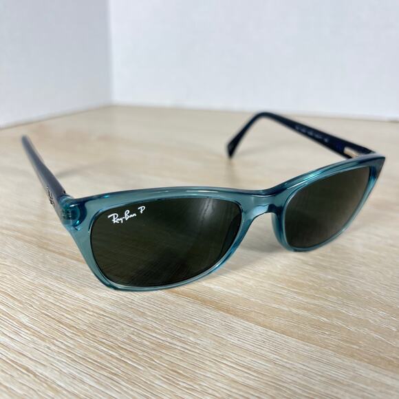 Ray-Ban RB5298 5235 Sunglasses Polarized Translucent Blue 53-17-135 main image 13